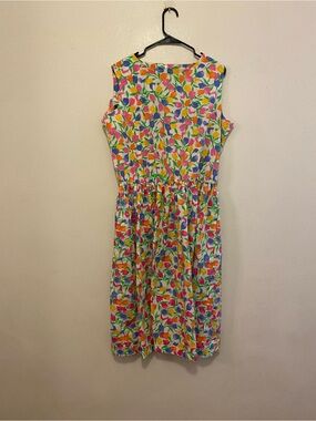 Sleeveless Multicolor Floral Day Dress